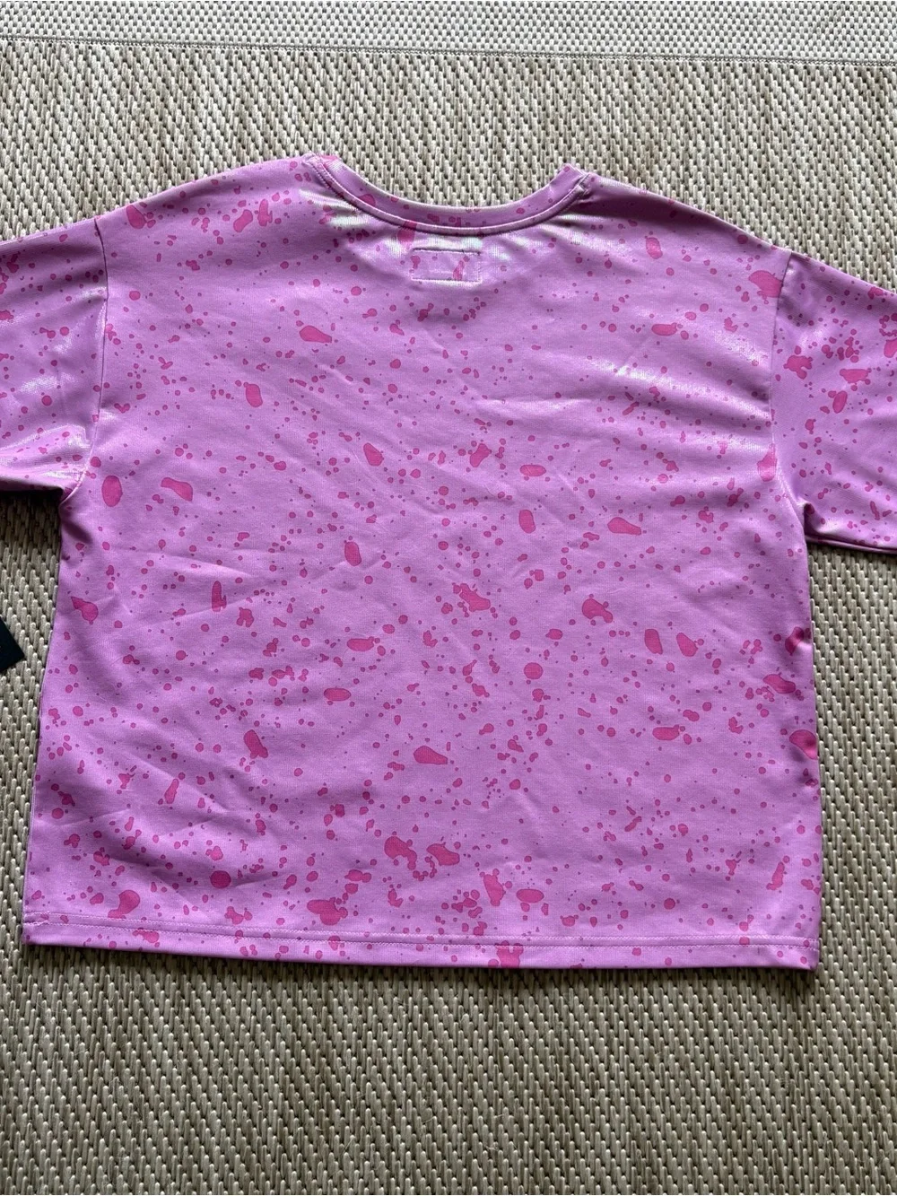 Converse Girls' Lavender Pink Splatter Tee